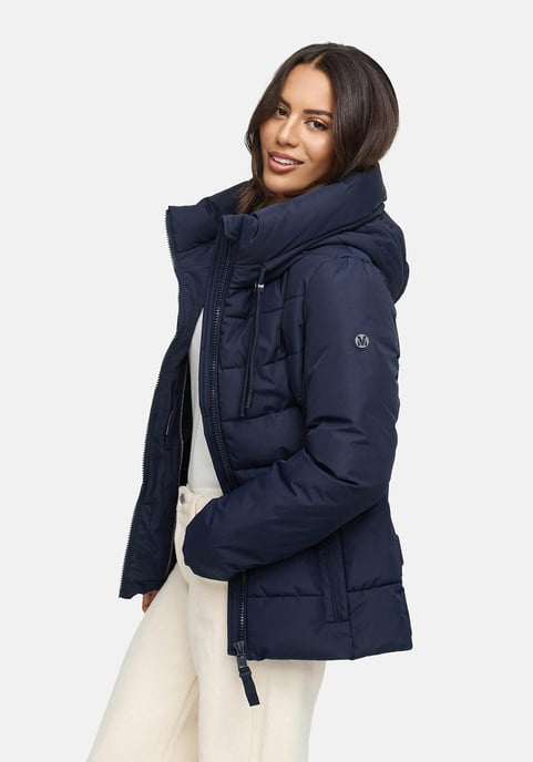 Chaqueta de invierno Marikoo Himee para mujer con cinturón y bolsillos magnéticos - Image 6