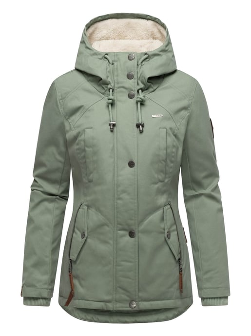 Chaqueta de invierno Marikoo para mujer con capucha y forro de borreguito - Image 2