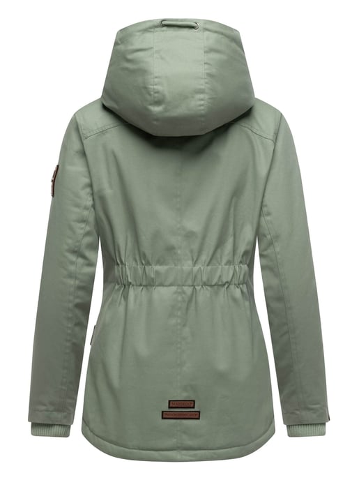 Chaqueta de invierno Marikoo para mujer con capucha y forro de borreguito - Image 4