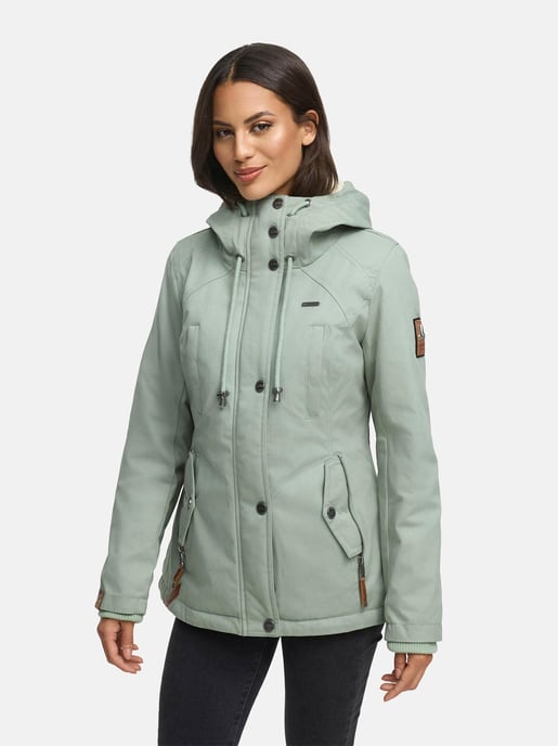 Chaqueta de invierno Marikoo para mujer con capucha y forro de borreguito - Image 5