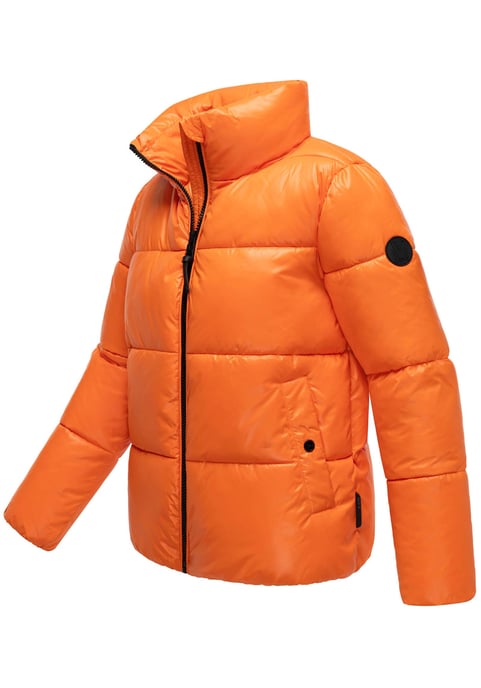 Chaqueta de invierno Marikoo Hazalee para mujer estilo puffer con acabado brillante - Image 2
