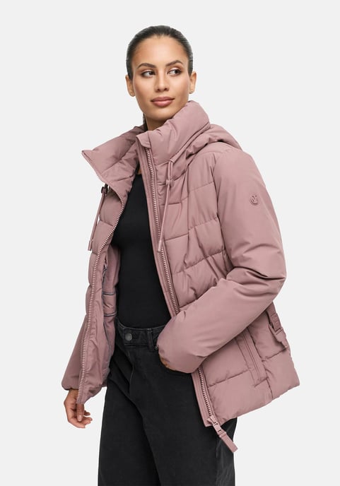 Chaqueta de invierno Marikoo Himee para mujer con cinturón y bolsillos magnéticos - Image 6