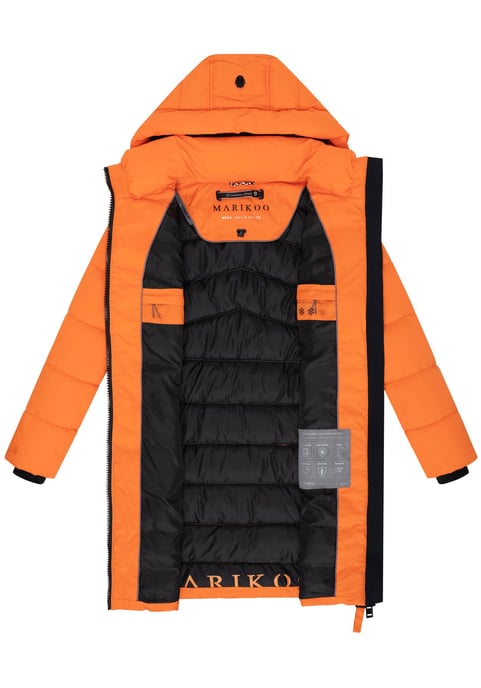 Abrigo de invierno Marikoo Kaltnäschen para mujer con capucha desmontable - Image 4