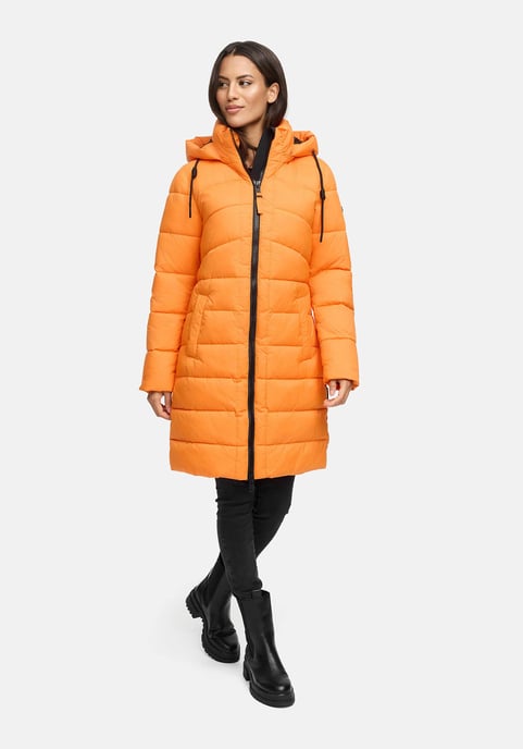 Abrigo de invierno Marikoo Kaltnäschen para mujer con capucha desmontable - Image 5