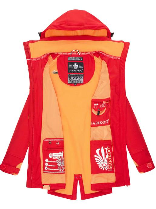 Marikoo chaqueta softshell mujer – Soulinaa, impermeable con capucha desmontable - Image 6