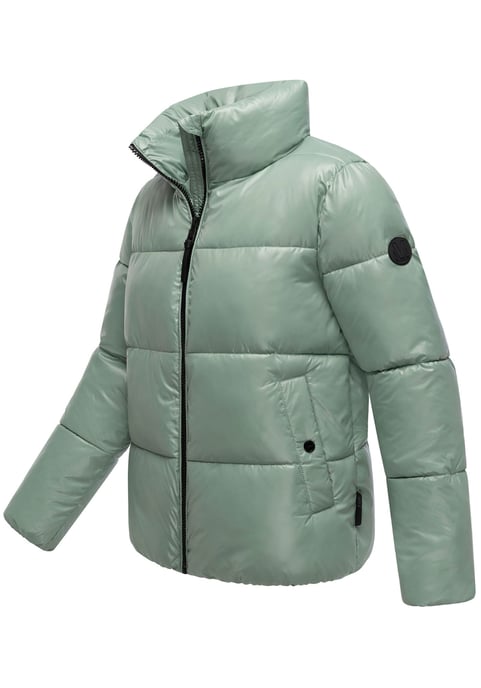 Chaqueta de invierno Marikoo Hazalee para mujer estilo puffer con acabado brillante - Image 2
