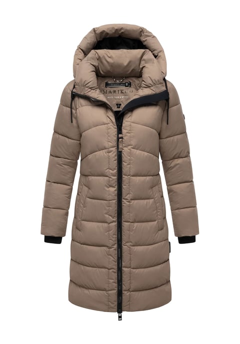 Abrigo de invierno Marikoo Kaltnäschen para mujer con capucha desmontable - Image 1