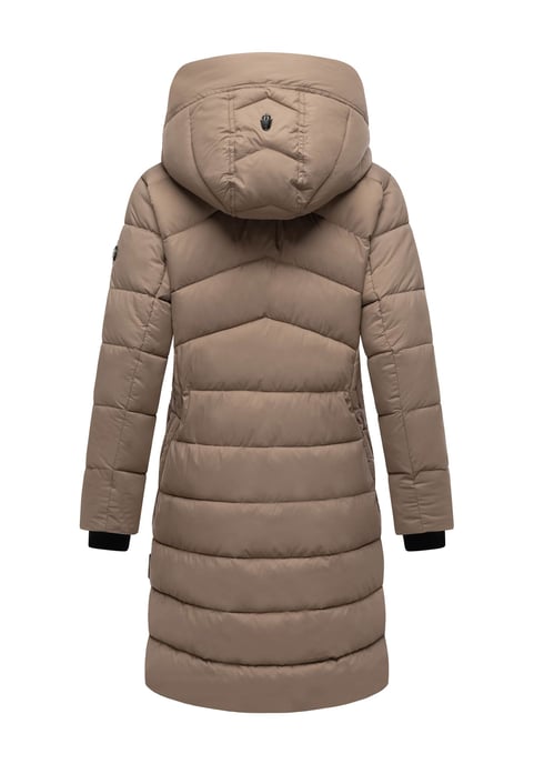 Abrigo de invierno Marikoo Kaltnäschen para mujer con capucha desmontable - Image 3
