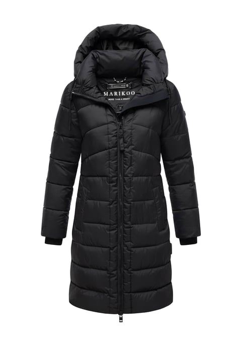 Abrigo de invierno Marikoo Kaltnäschen para mujer con capucha desmontable - Image 1