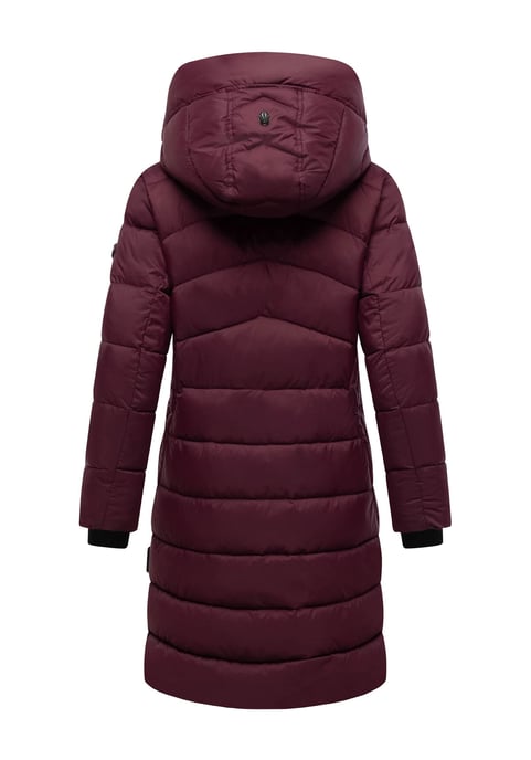 Abrigo de invierno Marikoo Kaltnäschen para mujer con capucha desmontable - Image 3