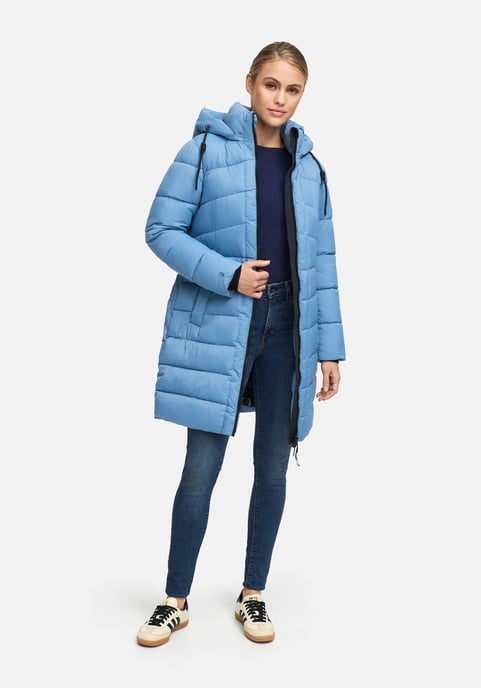 Abrigo de invierno Marikoo Kaltnäschen para mujer con capucha desmontable - Image 5