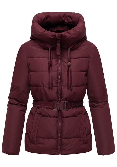 Chaqueta de invierno Marikoo Himee para mujer con cinturón y bolsillos magnéticos - Image 1