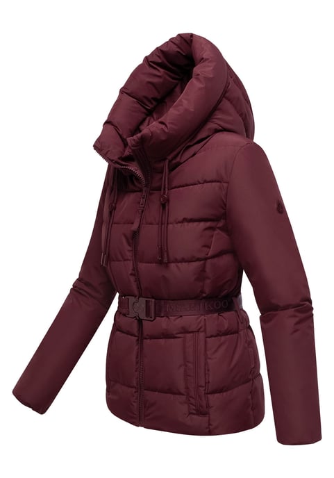 Chaqueta de invierno Marikoo Himee para mujer con cinturón y bolsillos magnéticos - Image 2
