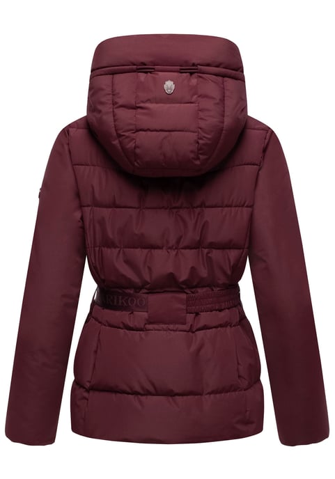 Chaqueta de invierno Marikoo Himee para mujer con cinturón y bolsillos magnéticos - Image 3