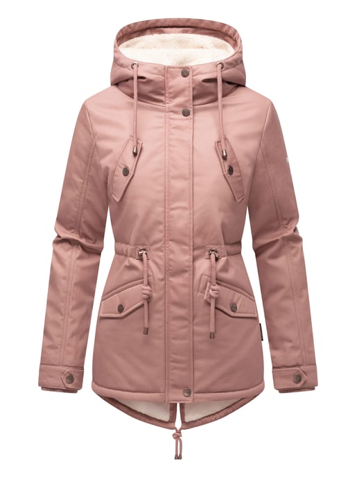 Chaqueta de invierno Marikoo Manolya para mujer con exterior de algodón y forro de borreguito - Image 2