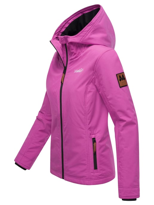 Marikoo Chaqueta ligera entretiempo mujer resistente al agua y al viento con capucha lila lily - Image 3