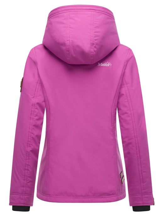 Marikoo Chaqueta ligera entretiempo mujer resistente al agua y al viento con capucha lila lily - Image 4