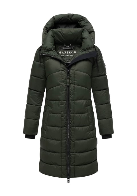 Abrigo de invierno Marikoo Kaltnäschen para mujer con capucha desmontable - Image 1