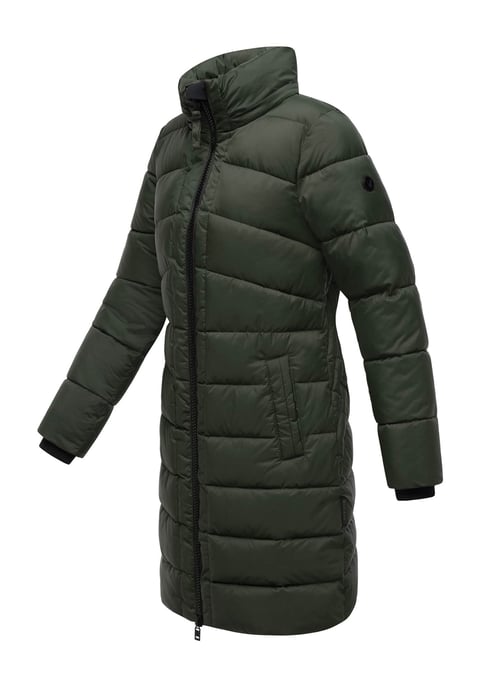 Abrigo de invierno Marikoo Kaltnäschen para mujer con capucha desmontable - Image 2