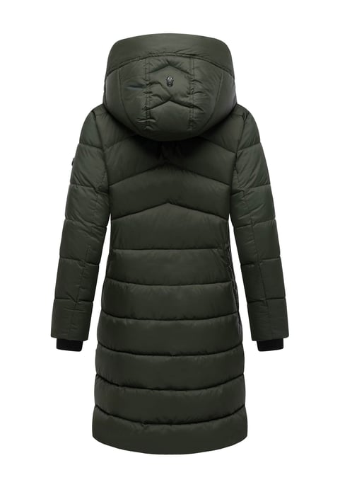 Abrigo de invierno Marikoo Kaltnäschen para mujer con capucha desmontable - Image 3