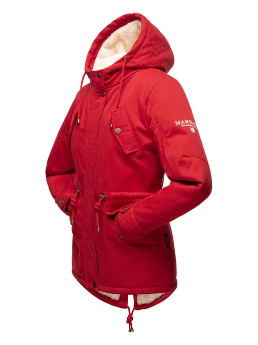 Chaqueta de invierno Marikoo Manolya para mujer con exterior de algodón y forro de borreguito - Image 4