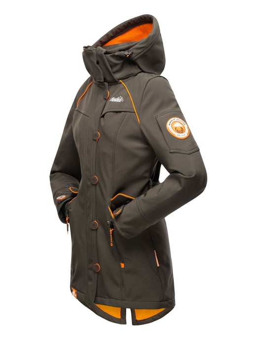 Marikoo chaqueta softshell mujer – Soulinaa, impermeable con capucha desmontable - Image 4