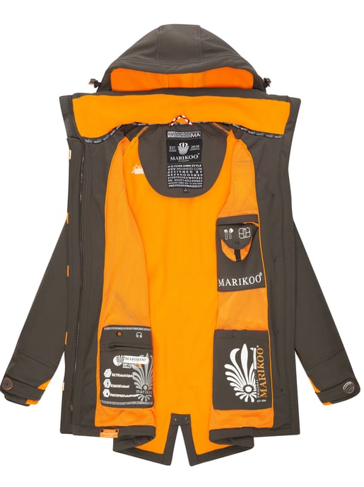 Marikoo chaqueta softshell mujer – Soulinaa, impermeable con capucha desmontable - Image 6