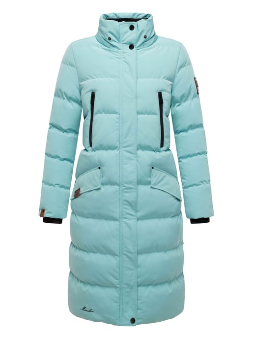 Marikoo abrigo de invierno mujer – Schneesternchen largo con capucha y cuello de pelo sintético - Image 6