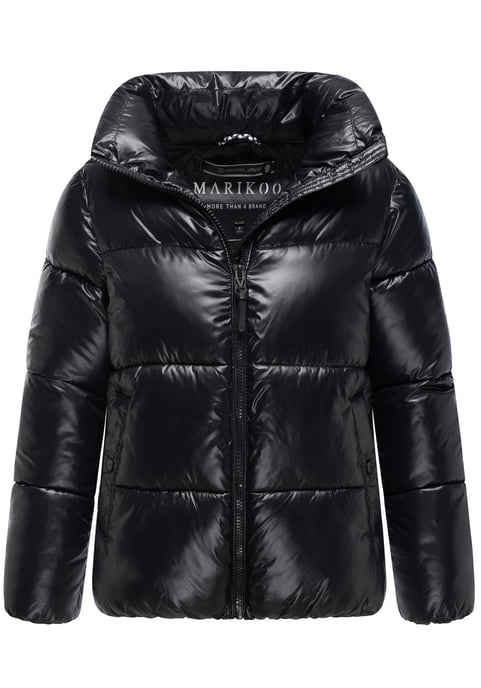 Chaqueta de invierno Marikoo Hazalee para mujer estilo puffer con acabado brillante - Image 1
