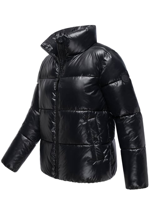 Chaqueta de invierno Marikoo Hazalee para mujer estilo puffer con acabado brillante - Image 2