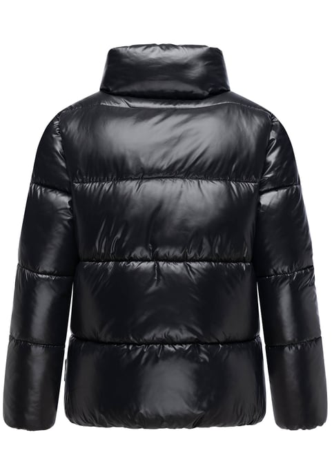 Chaqueta de invierno Marikoo Hazalee para mujer estilo puffer con acabado brillante - Image 3