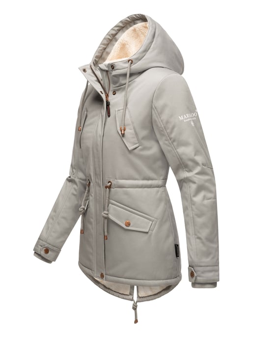 Chaqueta de invierno Marikoo Manolya para mujer con exterior de algodón y forro de borreguito - Image 3