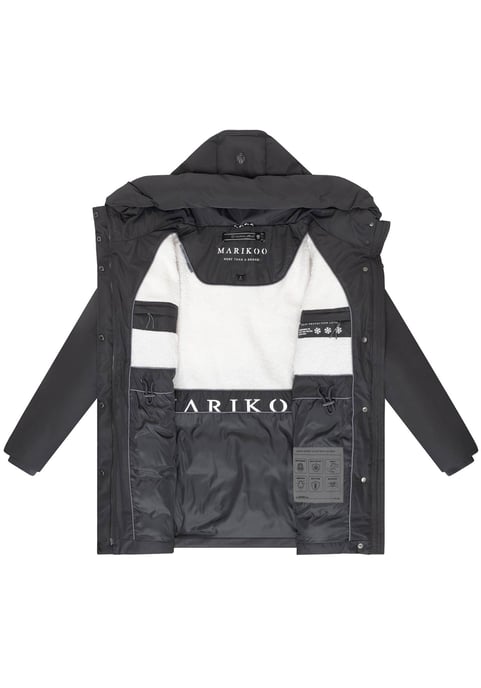 Chaqueta de invierno Marikoo Delilah para mujer con forro polar y cintura ajustable - Image 4