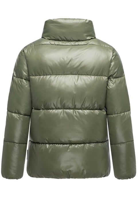 Chaqueta de invierno Marikoo Hazalee para mujer estilo puffer con acabado brillante - Image 3