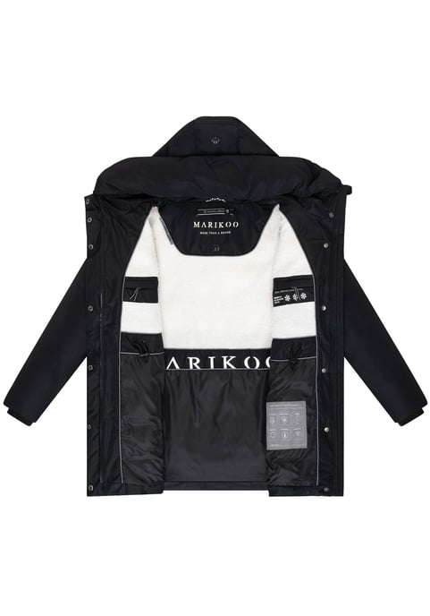 Chaqueta de invierno Marikoo Delilah para mujer con forro polar y cintura ajustable - Image 4