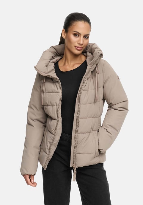 Chaqueta de invierno Marikoo Himee para mujer con cinturón y bolsillos magnéticos - Image 6