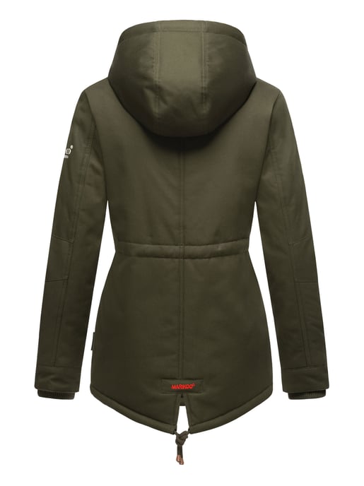 Chaqueta de invierno Marikoo Manolya para mujer con exterior de algodón y forro de borreguito - Image 5