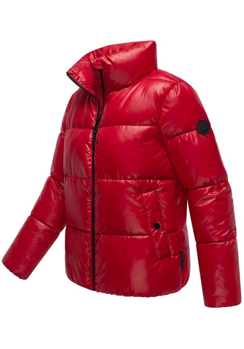 Chaqueta de invierno Marikoo Hazalee para mujer estilo puffer con acabado brillante - Image 2