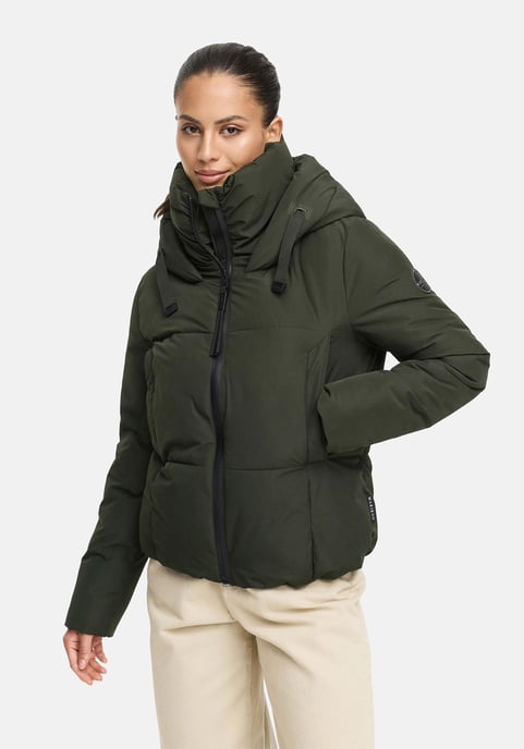 Chaqueta de invierno Marikoo Ninikaa para mujer con capucha y forro polar - Image 5