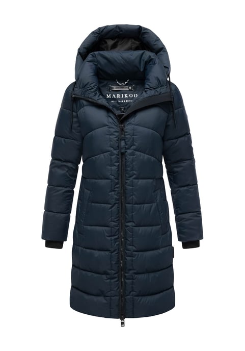 Abrigo de invierno Marikoo Kaltnäschen para mujer con capucha desmontable - Image 1