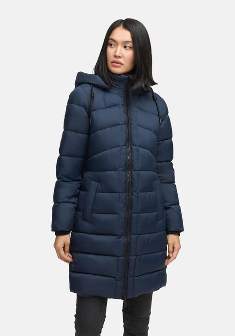 Abrigo de invierno Marikoo Kaltnäschen para mujer con capucha desmontable - Image 5