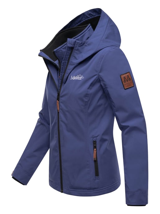 Chaqueta de entretiempo Marikoo Erdbeere para mujer con doble cuello y forro polar - Image 4