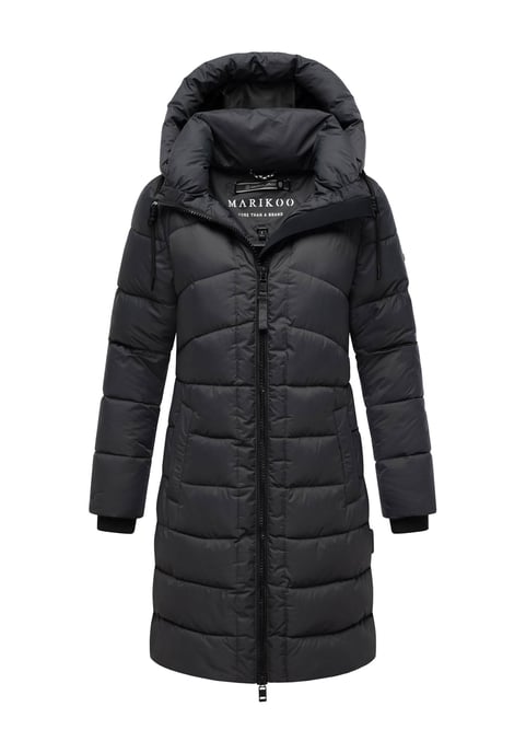 Abrigo de invierno Marikoo Kaltnäschen para mujer con capucha desmontable - Image 1