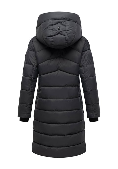 Abrigo de invierno Marikoo Kaltnäschen para mujer con capucha desmontable - Image 3