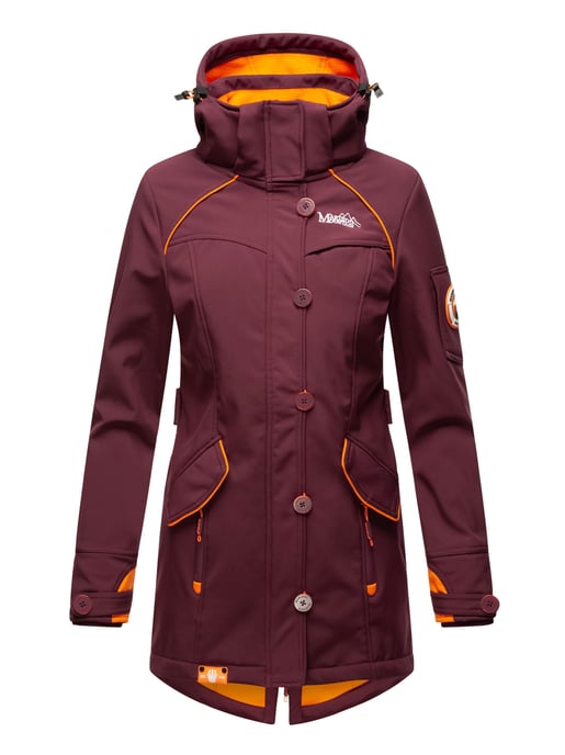 Marikoo chaqueta softshell mujer – Soulinaa, impermeable con capucha desmontable - Image 2