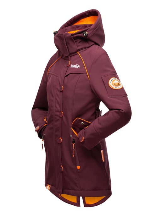 Marikoo chaqueta softshell mujer – Soulinaa, impermeable con capucha desmontable - Image 4
