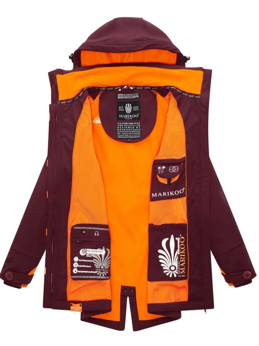 Marikoo chaqueta softshell mujer – Soulinaa, impermeable con capucha desmontable - Image 6