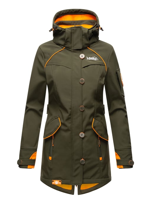 Marikoo chaqueta softshell mujer – Soulinaa, impermeable con capucha desmontable - Image 2