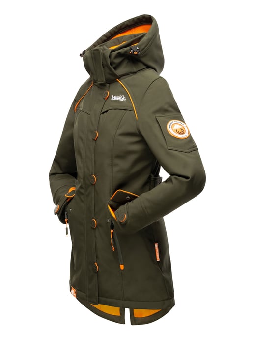 Marikoo chaqueta softshell mujer – Soulinaa, impermeable con capucha desmontable - Image 4
