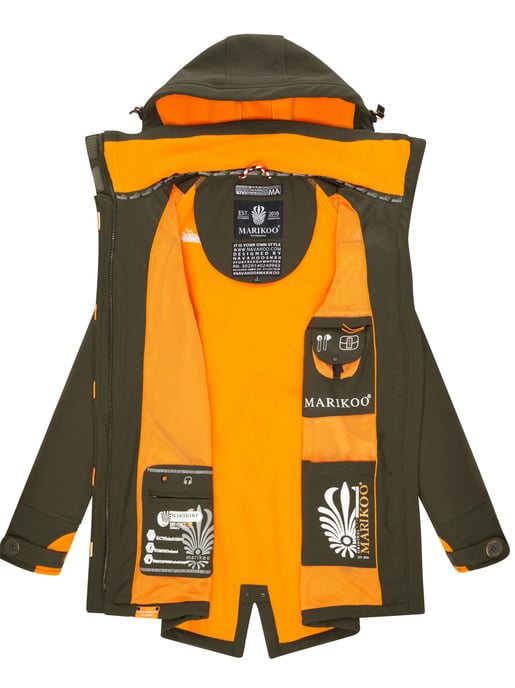 Marikoo chaqueta softshell mujer – Soulinaa, impermeable con capucha desmontable - Image 6